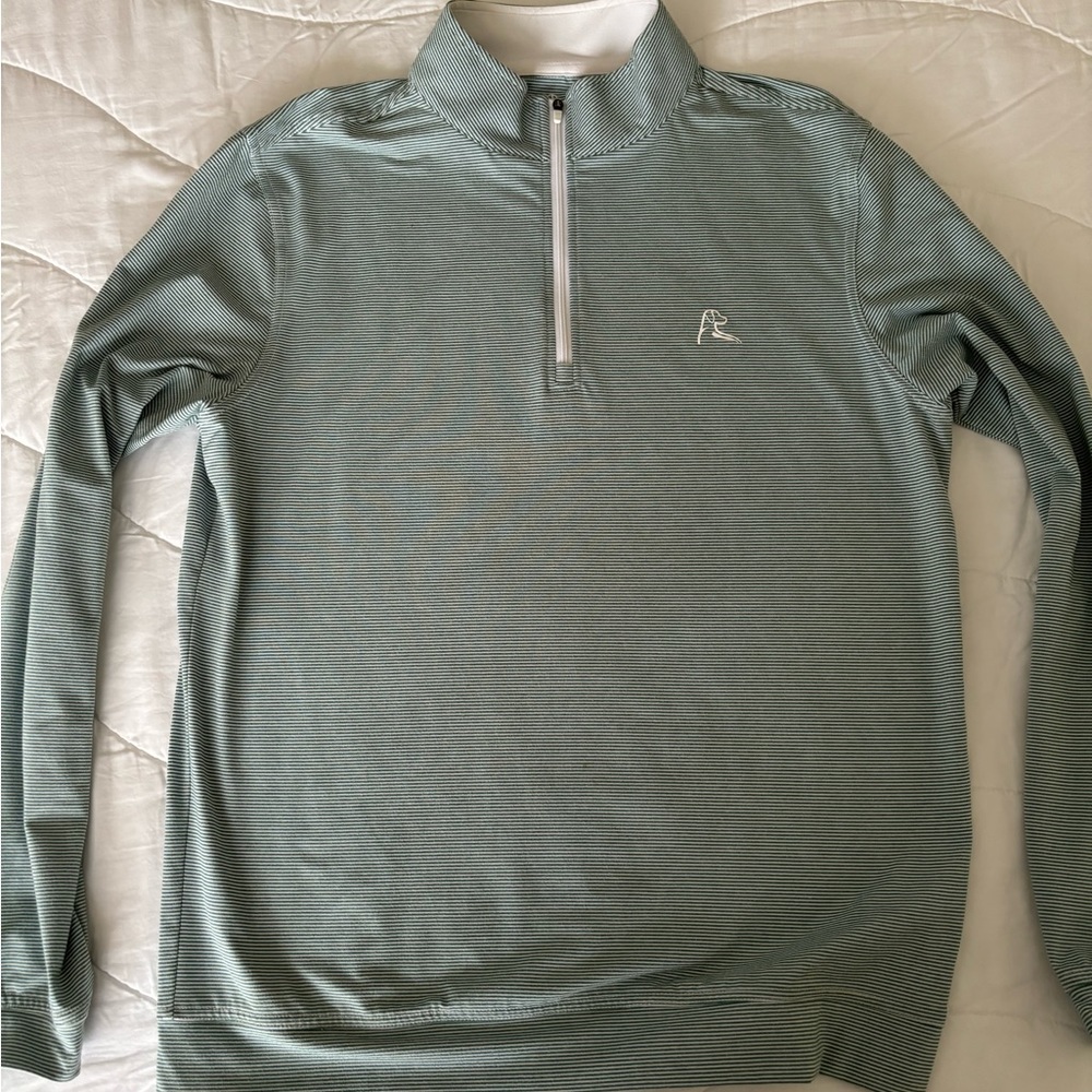 Rhoback Green White Azalea Half Zip Small